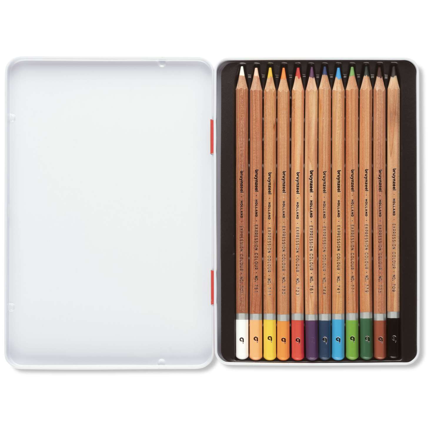 BRUYNZEEL Expression Crayons de couleur aquarellables set de 36 + pinceau| Crayons solubles à l'eau pour adultes, Bullet Journaling