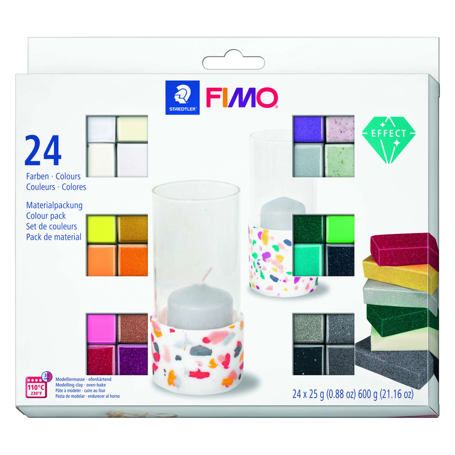 STAEDTLER Fimo Mix Quick - Ramollisseur Pâte à Modeler 100g - Lot De 2