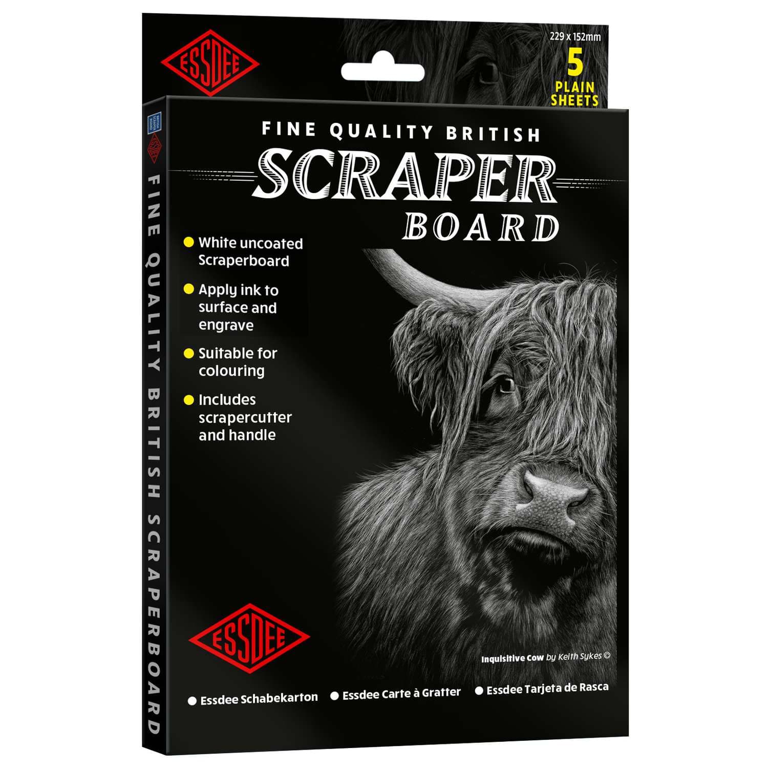 ESSDEE | Scraperboard wit — 5 + 2-pakken | Gerstaecker Belgie