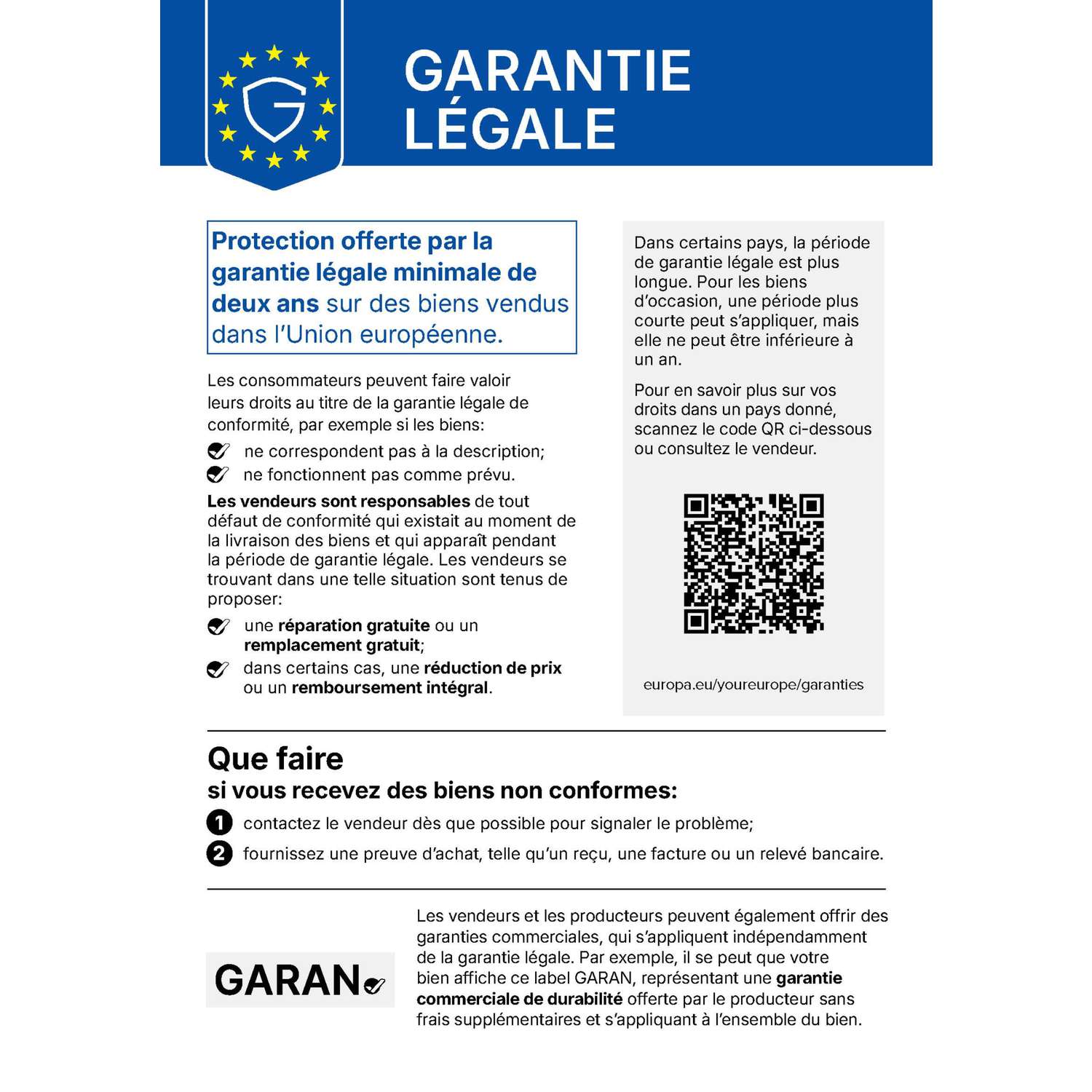 Wettelijke garantie