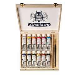Coffret de 12 tubes de peinture à l'huile Akademie Schmincke