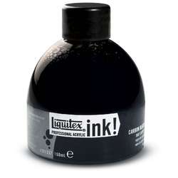 Encre acrylique professionnelle noir carbone Liquitex
