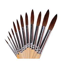 JAX® School serie B penselenset, ponyhaar, 12-dekig