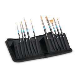 DALER-ROWNEY | Aquafine aquarelpenseel ○ 10-reisetui — synthetisch haar