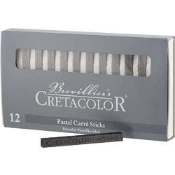 Coffret de 12 sticks pastel carré Cretacolor