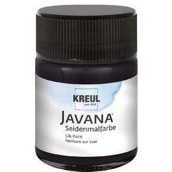 Peinture sur soie noir opaque Javana
