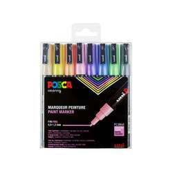 UNI POSCA |  PC-3M markerset pastel, 8-delig