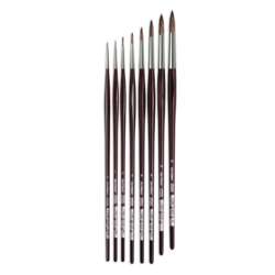 Pinceau série 7795 pointe ronde da Vinci Grigio synthetics