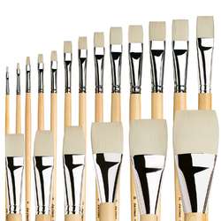 Pinceaux plats Top Acryl, manches longs série 7182 da Vinci 
