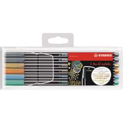 STABILO® Pen 68 metallic, 6-delige set