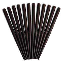 Lot de 12 porte-plumes couleur acajou