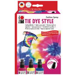Set 3 peintures textiles Fashion Spray Tie Dye Style Marabu