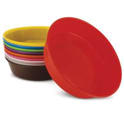 Lot de 10 assiettes tri et peinture en plastique O'Color