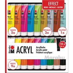 RayArt  Set de Peinture Acrylique 5*70 ml - Smart Déco