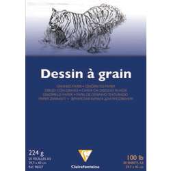 Bloc Dessin à Grain 224 g/m² Clairefontaine