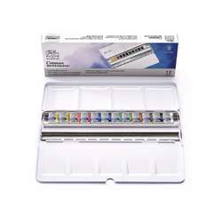 WINSOR & NEWTON™ | Cotman™ aquarelverf — 12-reisblik • 12 tot 24 halve napjes