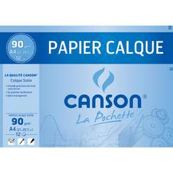 CANSON Papier calque pour dessin technique, A3, 90/95 g/m2 - Achat/Vente  CANSON 332468200