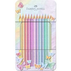 Set de 12 crayons de couleurs Sparkle Pastel Faber-Castell