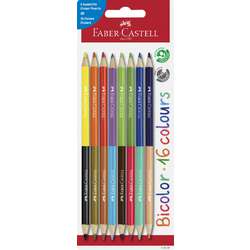 Faber Castell | Bicolor kleurpotlood — 8-set