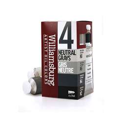 GOLDEN® | Williamsburg® olieverf — 4-set NEUTRAL GRAYS