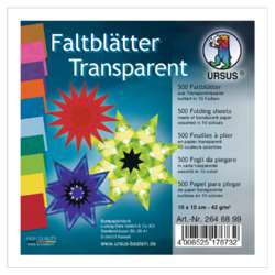 URSUS® | Origami vouwpapier — transparant