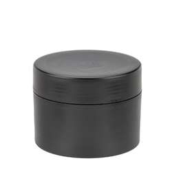 Pots de crème vides noirs Glorex, double paroi