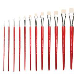 Pinceaux soies de porc Chungking pointe plate série 312 Lineo