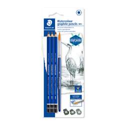 STAEDTLER® | Mars® Lumograph® waterverwasbaar grafietpotlood — 3 + 1-set