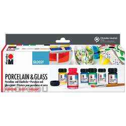 Marabu | Porcelain & Glass Glossy — 6-starterset