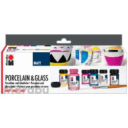 Marabu | Porcelain & Glass Matt — 6-starterset
