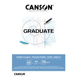 Canson Calque à dessin satin extra lisse 110/115g/m² A3 (0,297 x 0,420) 100  feuilles