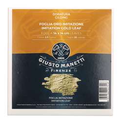 GIUSTO MANETTI | Slagmetaal ○ 14 cm x 14 cm — losse velletjes & op transfer
