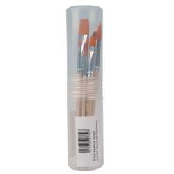 lineo | Schoolpenselen ○ 8-set 610 — synthetisch haar