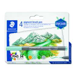 STAEDTLER® | pigment brush pen sets — 4 pens