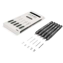 Set 5 feutres multiliner pointe noire Copic
