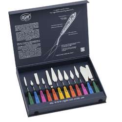 RGM® | PLUS LINE paletmes ○ 12-set — rubberen heft ○ colour-coded