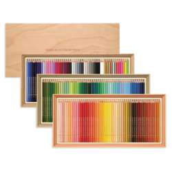 Coffret en bois de 150 crayons de couleur Holbein
