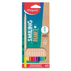 Maped® | SMILING PLANET colouring pencils — pack of 12