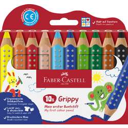 Coffret de 10  crayons de couleur Grippy Faber-Castell