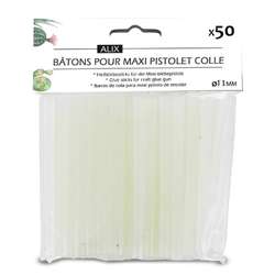 Lot de 50 bâtonnets de colle Ø 11 mm Alix
