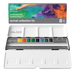 WINSOR & NEWTON™ | PROFESSIONAL™ aquarelverf — 8-set Revival collection • halve napjes
