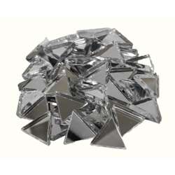 Tesselles de mosaïque miroir triangulaires