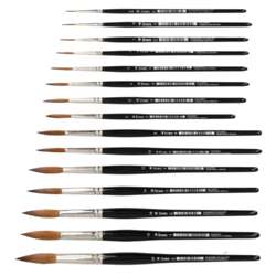 lineo | Serie 197 aquarelpenseel ○ sleper — Kolinsky roodmarterhaar