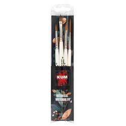 KUM® | Memory Point® aquarelpenselen ○ 4-set Botanical — synthetisch haar