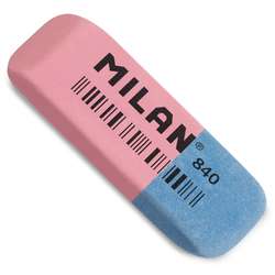 Gomme biseautée rose-bleue Milan