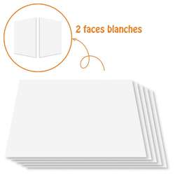Set van 5 witte kartons 1005 g/m² Cléopâtre
