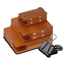 GERSTAECKER Lege Mini-opbergdoos voor aquarelnapjes in hout