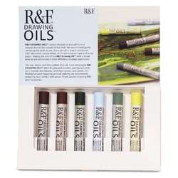R&F HANDMADE PAINTS® | Drawing Oil — 6-sets