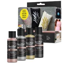 Speedball® | SHIMMER™ FABRIC SCREEN PRINTING MINI — 4-set Color
