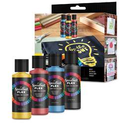 Speedball® | FLEX™ FABRIC SCREEN PRINTING MINI — 4-set Color
